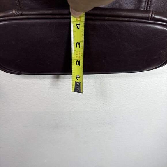 (B7) Coach Vintage Large Capacity Old Shoulder Bag All Leather Brown,N# D7C-4169 - Picture 13 of 15